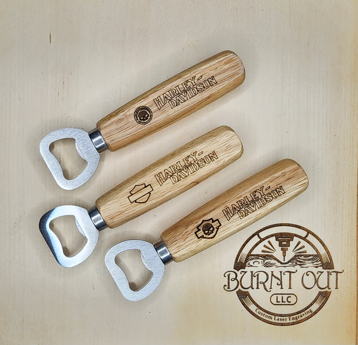 Wood Handle Bottle Openers