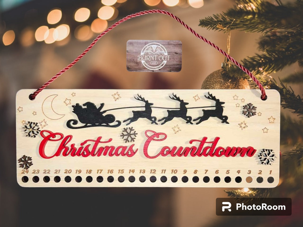 Christmas Countdown Candy Cane Board