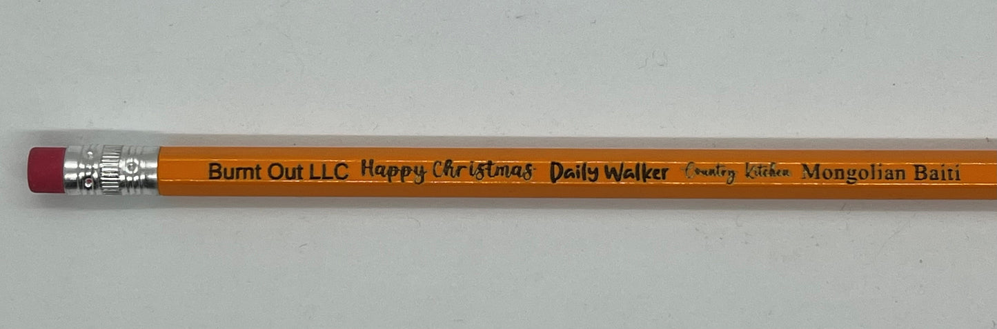 Engraved Pencils